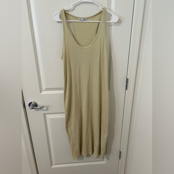 Zara Bodycon Lime Green Dress - Picture 1 of 5